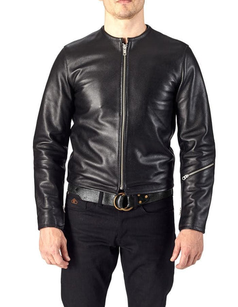 1/4 MILE - Perforated American Steerhide Jacket – ANGRY LANE