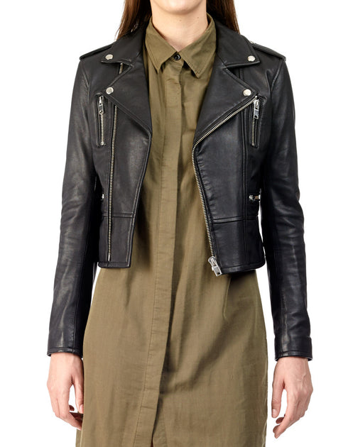 BIRDY - Cropped French Leather Jacket – ANGRY LANE