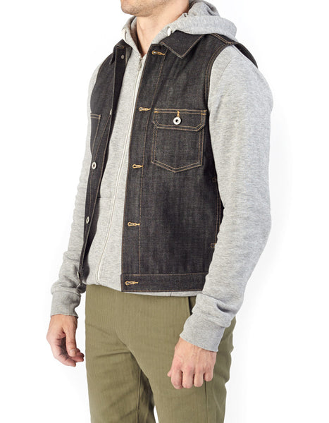 77 Japanese Denim Vest – ANGRY LANE